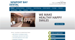 Desktop Screenshot of newportbaydental.com